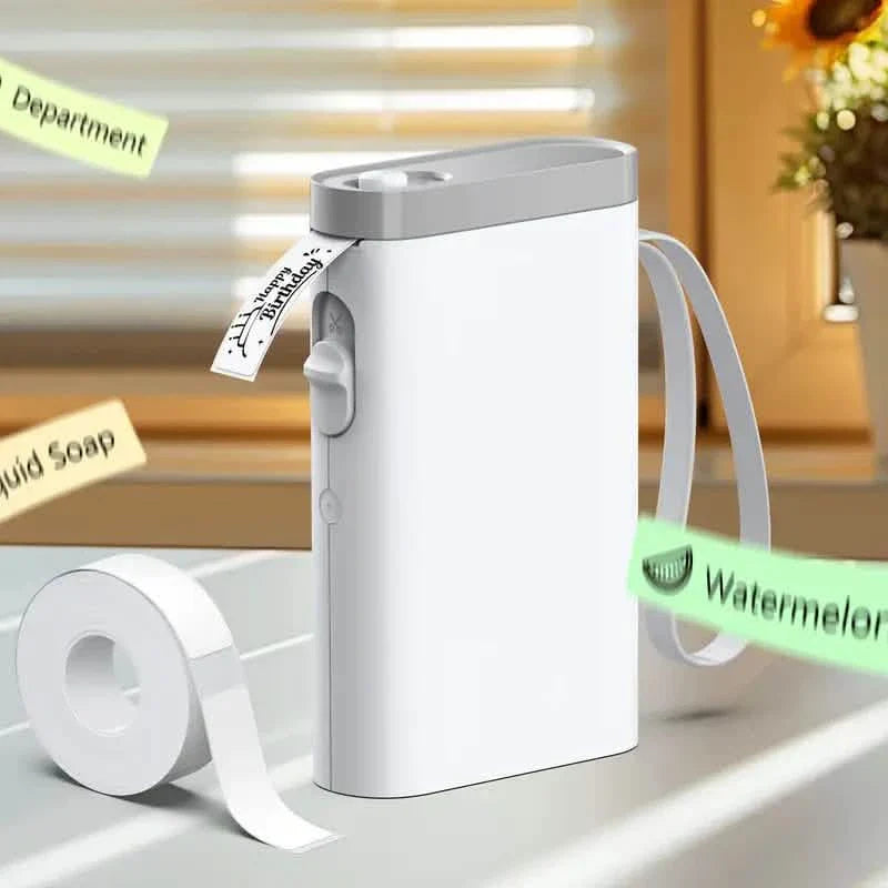 Wireless P21 Thermal Label Maker by DailySale, portable USB printer with paper roll, rechargeable, ink-free, ideal for school, office, art.