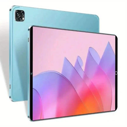 10.1-inch ultra-thin Android tablet with 512GB storage, dual cameras, fast charging, and 12-hour battery life.