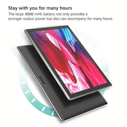 10-inch Android 12 tablet with 32GB storage, 4GB RAM, front and back cameras, from DailySale.