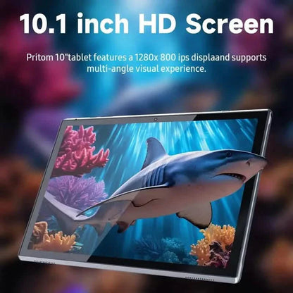 10-inch Android 12 tablet by DailySale with 32GB storage, 4GB RAM, front and back cameras, sleek and modern design