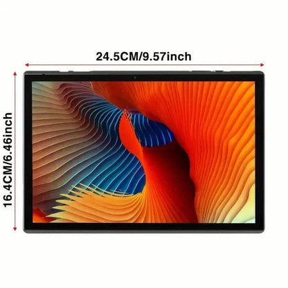 10-inch Android 12 tablet by DailySale with 32GB storage, 4GB RAM, front and back cameras, and a sleek screen display.