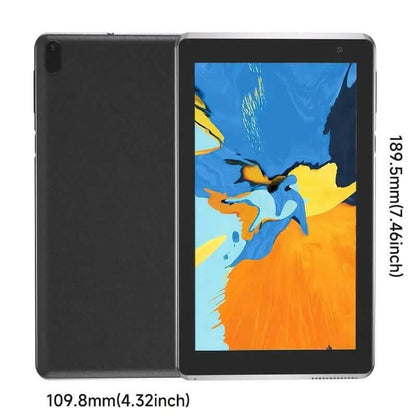 Android 12.0 dual camera 7-inch tablet with 32GB RAM and storage, displayed on a sleek tablet device.