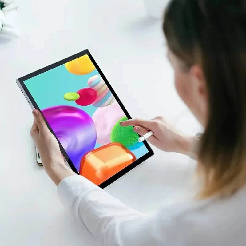 Android 14 10-inch tablet by DailySale with 2GB+4GB RAM, 32GB ROM, and 1TB expandable storage, shown from a front view.