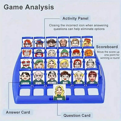 Educational guessing board game by DailySale, desktop toy for kids and adults to improve guessing skills and cognitive fun.