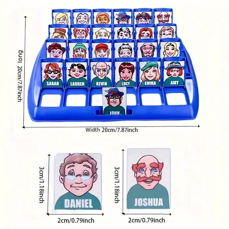 Educational guessing board game by DailySale featuring colorful desktop toys and engaging activities for kids and families.