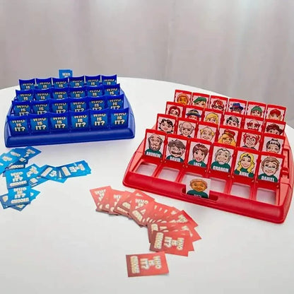 DailySale Who I Am guessing board game, desktop educational toy for kids, featuring colorful game pieces and engaging guessing activity.