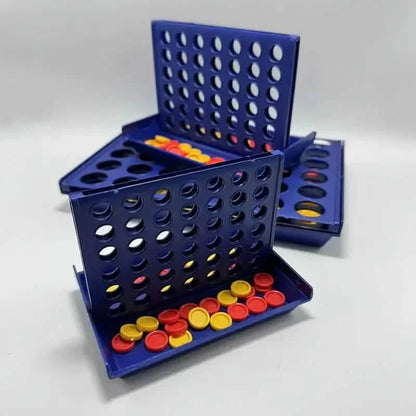 3D Classic A Row Chess toy by DailySale featuring a foldable game board and line-up 4 game for fun, strategic play.
