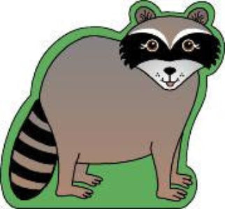 SHAPES ETC. Large Notepad - Raccoon