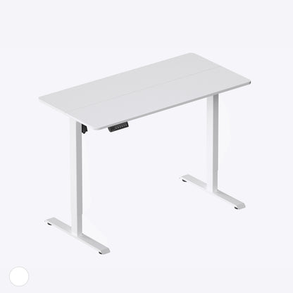DeerRun® electric standing desk with 39x23 inch adjustable height, modern workspace furniture in natural wood finish