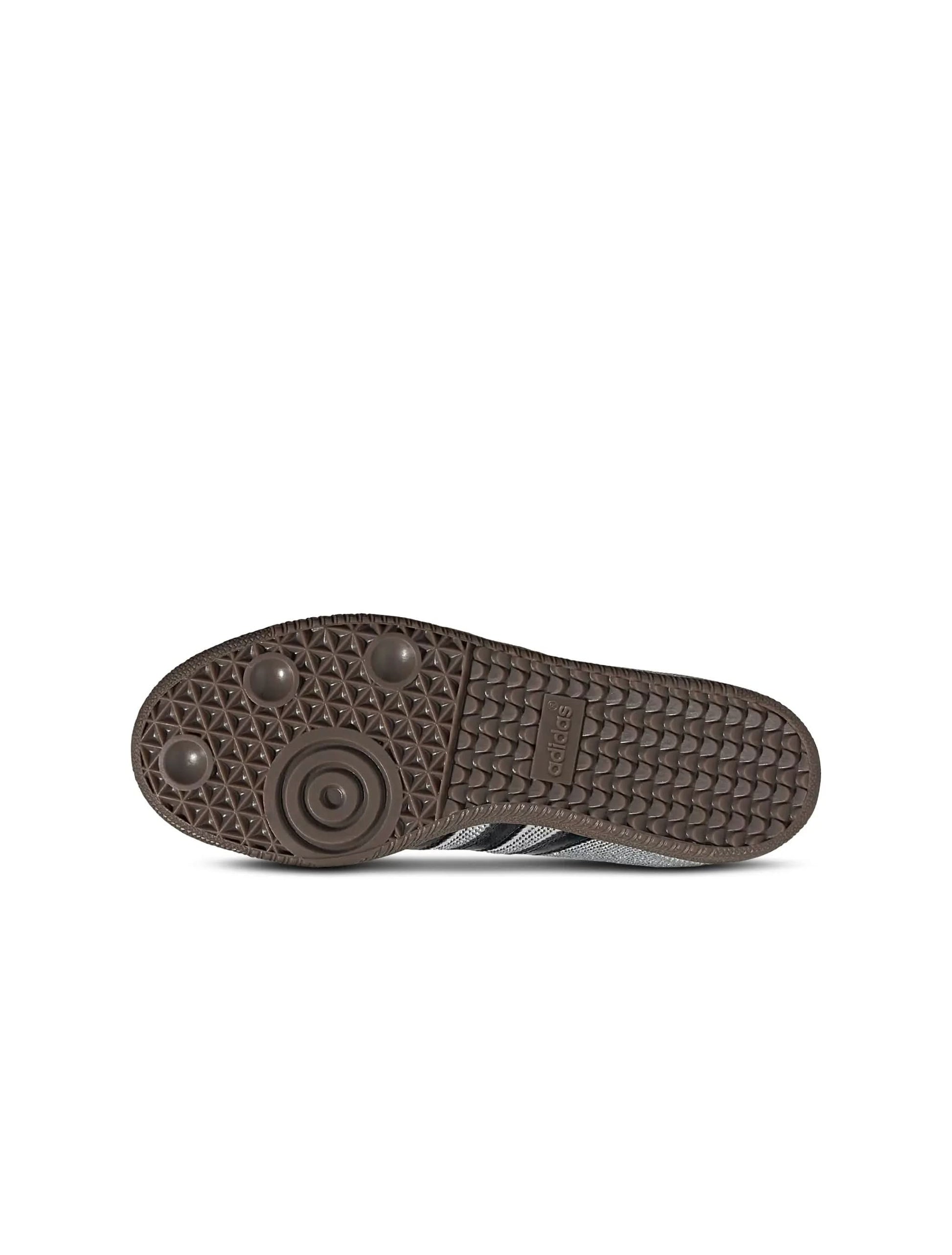 Adidas Women's Samba OG white sneakers with rhinestone accents, stylish footwear for women, shown on a plain background.