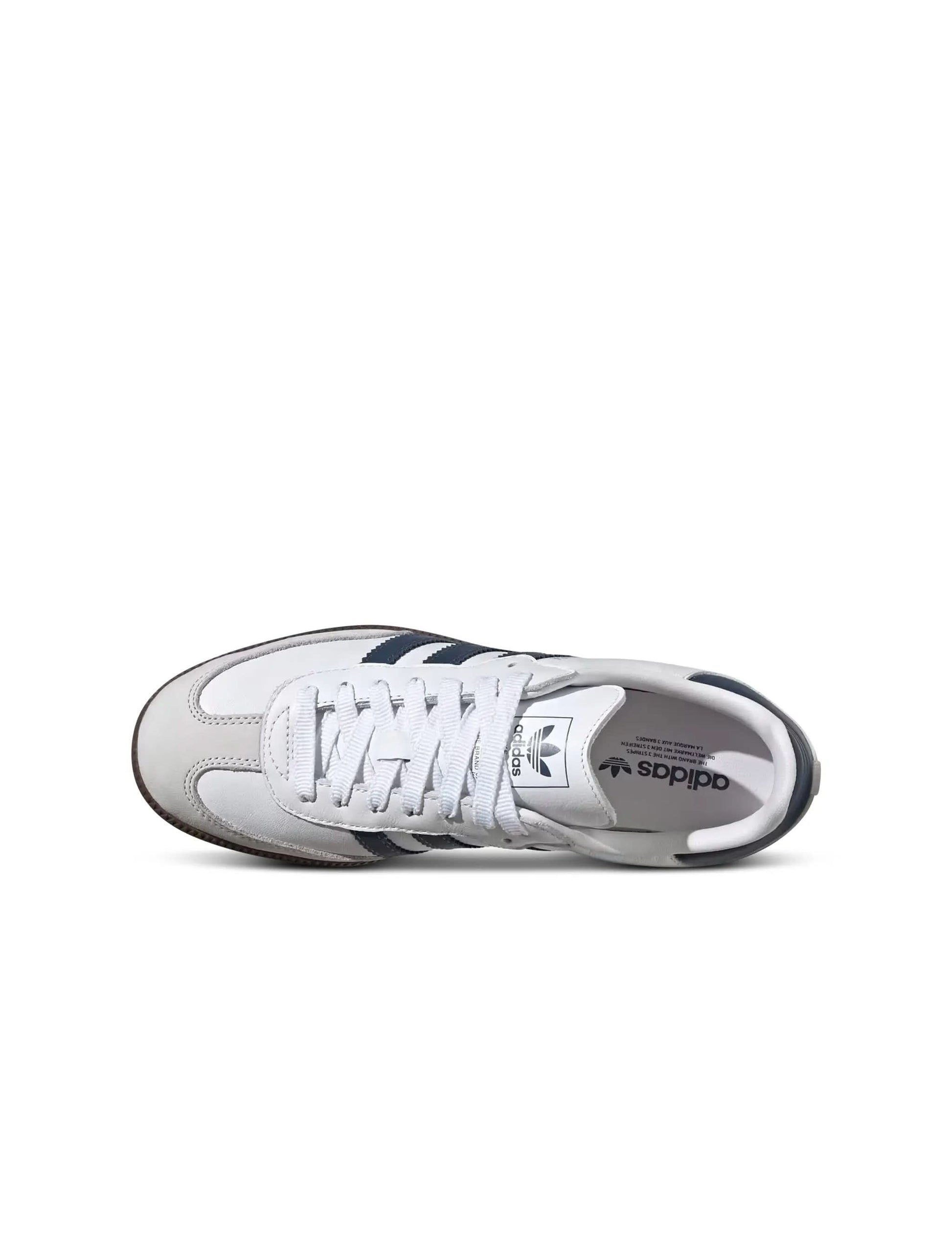 Adidas Women's Samba OG sneakers in white, showcasing classic design and casual style for women's footwear.