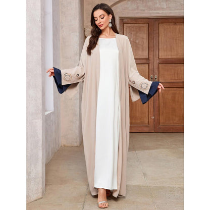 Desert Mirage Cardigan Set | Modest Muslim Luxury Batwing Sleeve Abaya (MOA182)