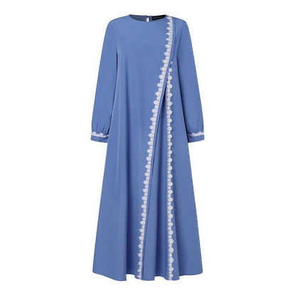 Designer Casual Abaya With Lace Detailing (MA146)