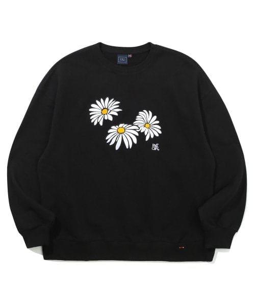 Zerobaseone Collection TRIPLE DAISY CREWNECK_BLACK + 1 random photocard