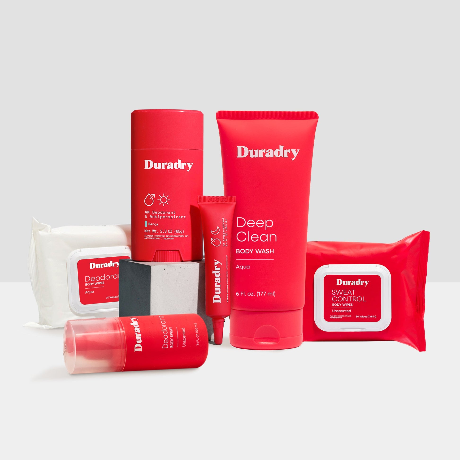 Duradry Signature Starter Kit with skincare products and accessories, ideal for beginners in personal care routines.