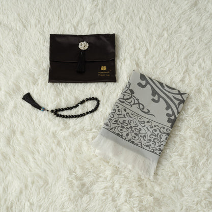 New Luxury Prayer Mat and Tasbeeh Set (MR056)