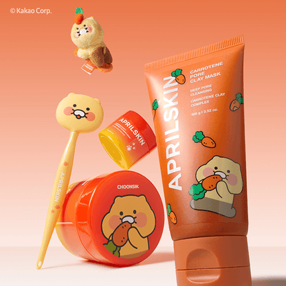 APRILSKIN & KAKAO Friends Collab Carotene Melting Cleansing Balm (+ Toothbrush included)