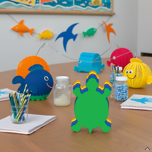 SHAPES ETC. Turtle Assorted Color Creative Cut-Outs- 5.5"