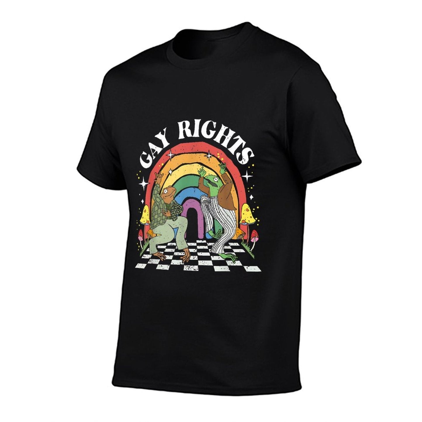 Gay Rights Frogs Rainbow Pride Month Funny Gay Lesbian LGBT  Moisture-wicking T-Shirt
