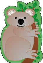 SHAPES ETC.  LargeNotepad - Koala