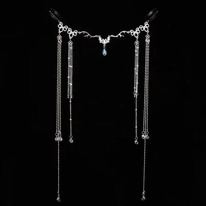 Elegance‌ Crystal Teardrop Hair Jewelry Forehead Accent (MAC335)