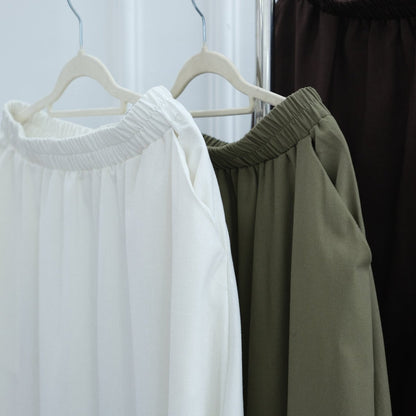 Elegant Asymmetric Top & Maxi Skirt Set | Cotton Linen Two-Piece Outfit (MS184)
