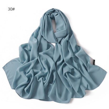 Elegant Chiffon Hijab Scarf - Refined Structure for Modest Wear (MH127)