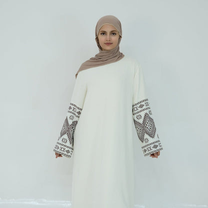 Elegant Embroidered Casual Abaya (MA139)