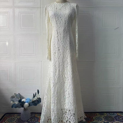 Elegant Lace Maxi Dress(MS318)