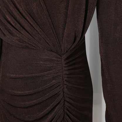 Elegant Long Sleeve Bodycon Gown(MS323)