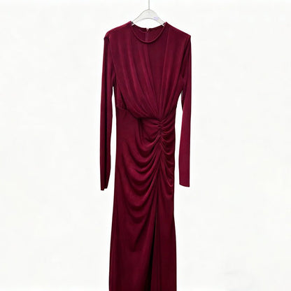 Elegant Long Sleeve Bodycon Gown(MS323)