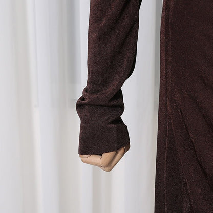 Elegant Long Sleeve Bodycon Gown(MS323)