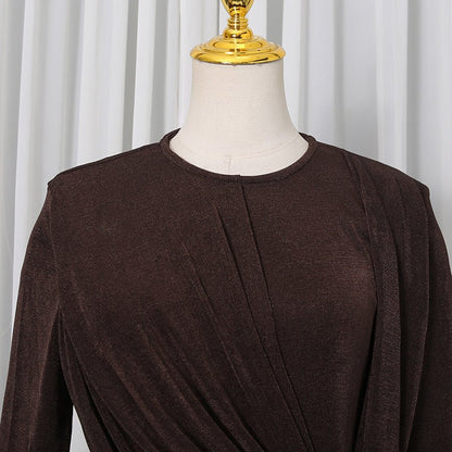 Elegant Long Sleeve Bodycon Gown(MS323)