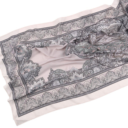 Elegant Printed Chiffon Hijab Scarf Bohemian Style Breathable Sun Protection Wrap (MH136)