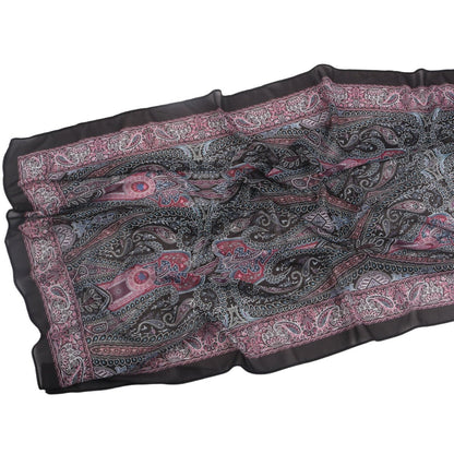 Elegant Printed Chiffon Hijab Scarf Bohemian Style Breathable Sun Protection Wrap (MH136)