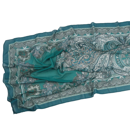 Elegant Printed Chiffon Hijab Scarf Bohemian Style Breathable Sun Protection Wrap (MH136)