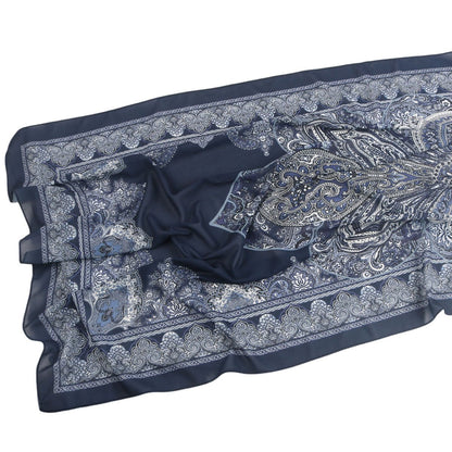 Elegant Printed Chiffon Hijab Scarf Bohemian Style Breathable Sun Protection Wrap (MH136)