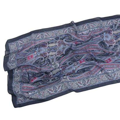 Elegant Printed Chiffon Hijab Scarf Bohemian Style Breathable Sun Protection Wrap (MH136)