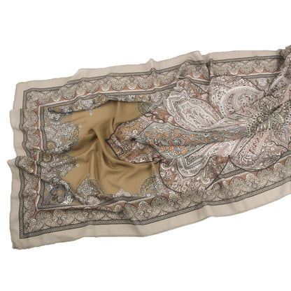 Elegant Printed Chiffon Hijab Scarf Bohemian Style Breathable Sun Protection Wrap (MH136)