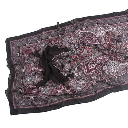 Elegant Printed Chiffon Hijab Scarf Bohemian Style Breathable Sun Protection Wrap (MH136)