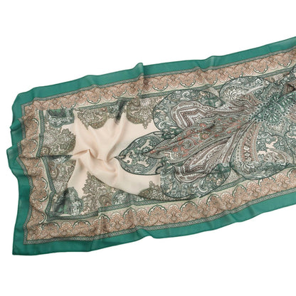 Elegant Printed Chiffon Hijab Scarf Bohemian Style Breathable Sun Protection Wrap (MH136)