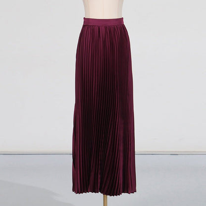 Embroidered Blazer & Pleated Skirt Set(MS214)