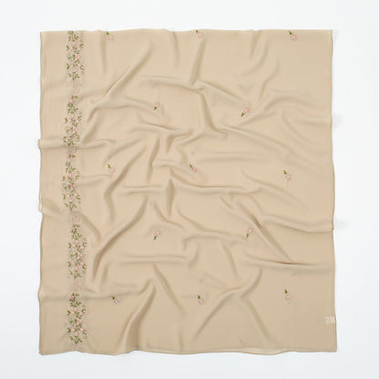 Embroidered Chiffon Hijab Scarf | Chiffon Hijab With Embroidery (MH220)