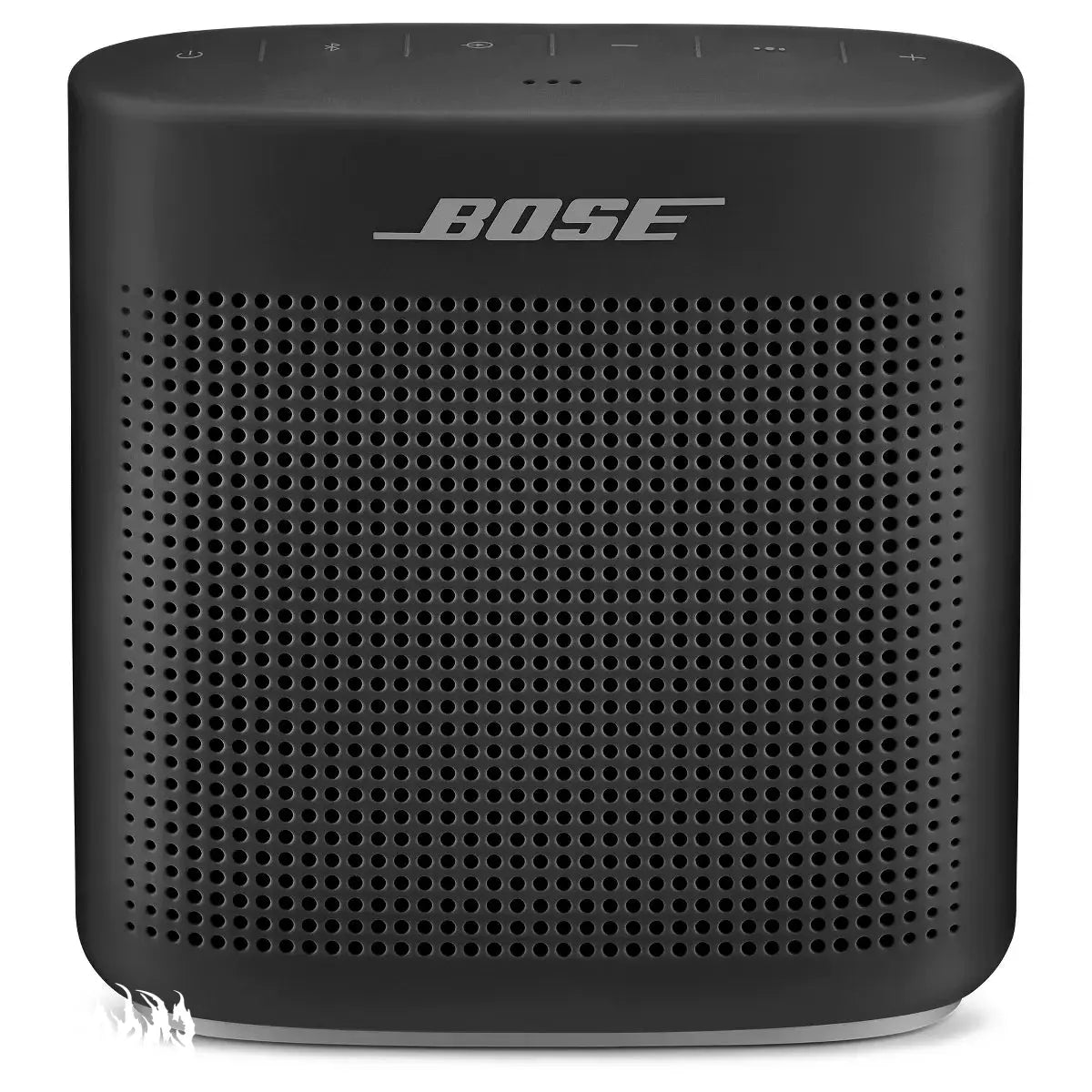Bose SoundLink Color wireless Bluetooth speaker in vibrant blue with control buttons and compact design.