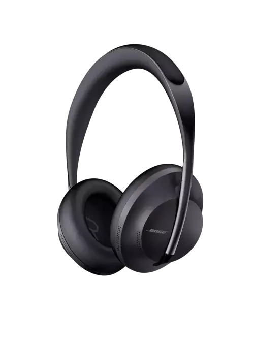 Black Bose Noise Cancelling Headphones 700 with sleek design and over-ear cups, featuring active noise cancellation and adjustable headband.