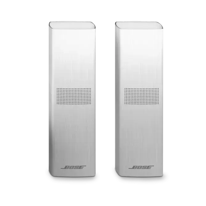 Black Bose Surround Speakers 700 from Enforce Records, refurbished, showing sleek design and speaker grilles.