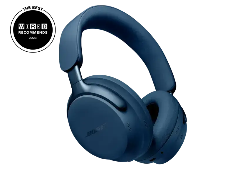 Black Bose QuietComfort Ultra headphones with over-ear design, featuring noise-canceling and sleek comfort for immersive listening.