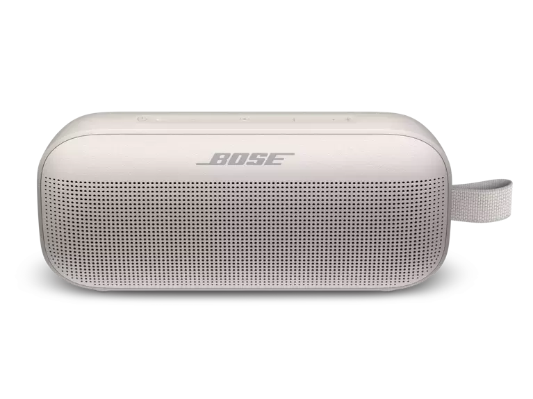 Black Bose SoundLink Flex Bluetooth speaker, 1st generation, portable wireless speaker with compact design and durable build.