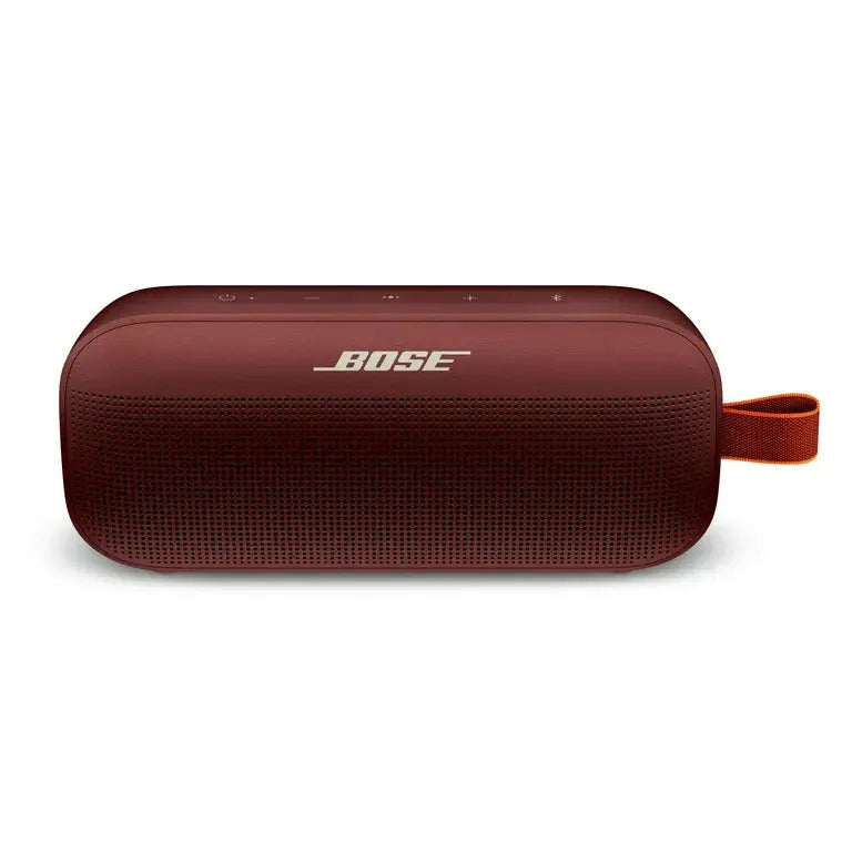 Black Bose SoundLink Flex Bluetooth speaker, 1st generation, with a compact design and durable build, ideal for portable audio.