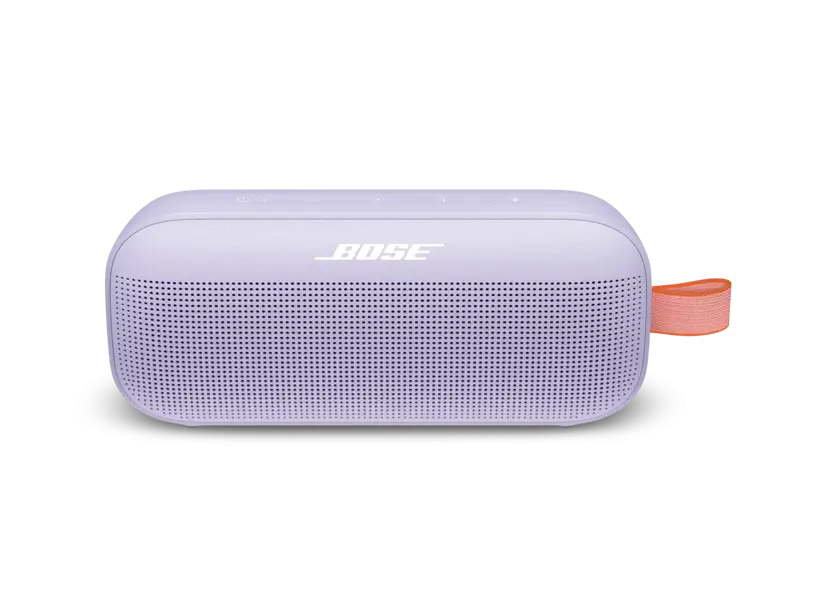 Black Bose SoundLink Flex Bluetooth Speaker 1st Generation, portable wireless speaker on a neutral background